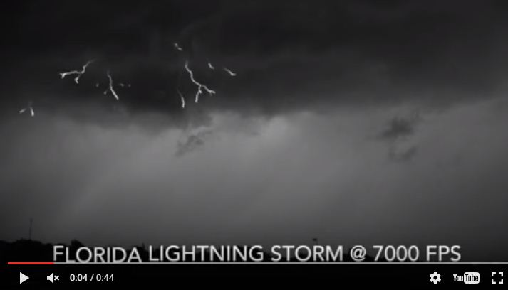 lightening storm captured slow motion